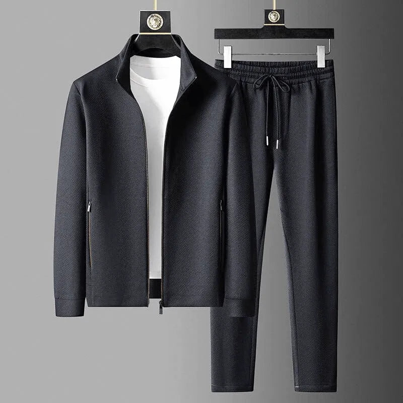 Women's Black Tracksuit Two-Piece Set — Comfortable Activewear Joggers & Hoodie for Leisure & Fitness | Koossa