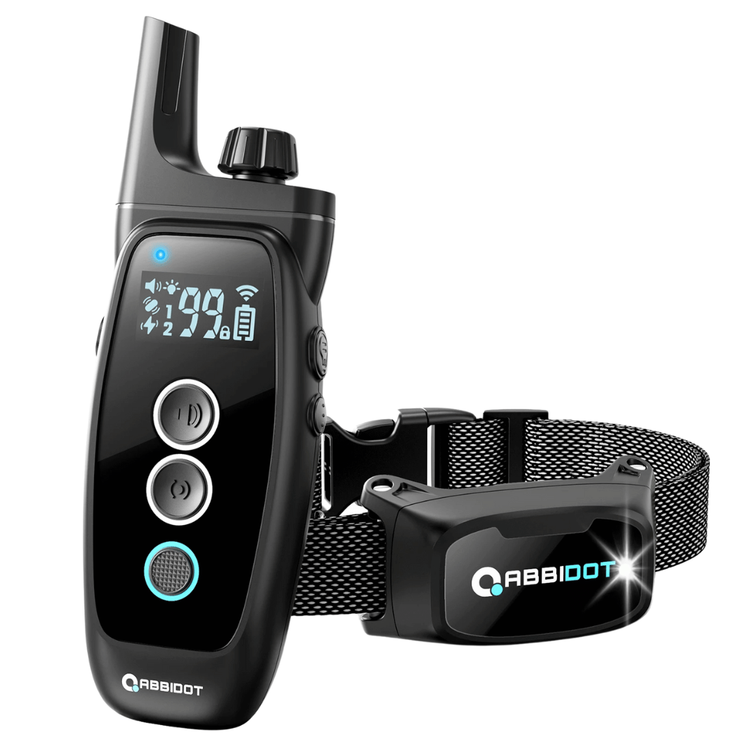 Dog Training Collar 1000m Remote Control Rechargeable Waterproof LED Night Light Static Vibration Sound 99 Levels Recall Collar Large Small Dogs | Koossa