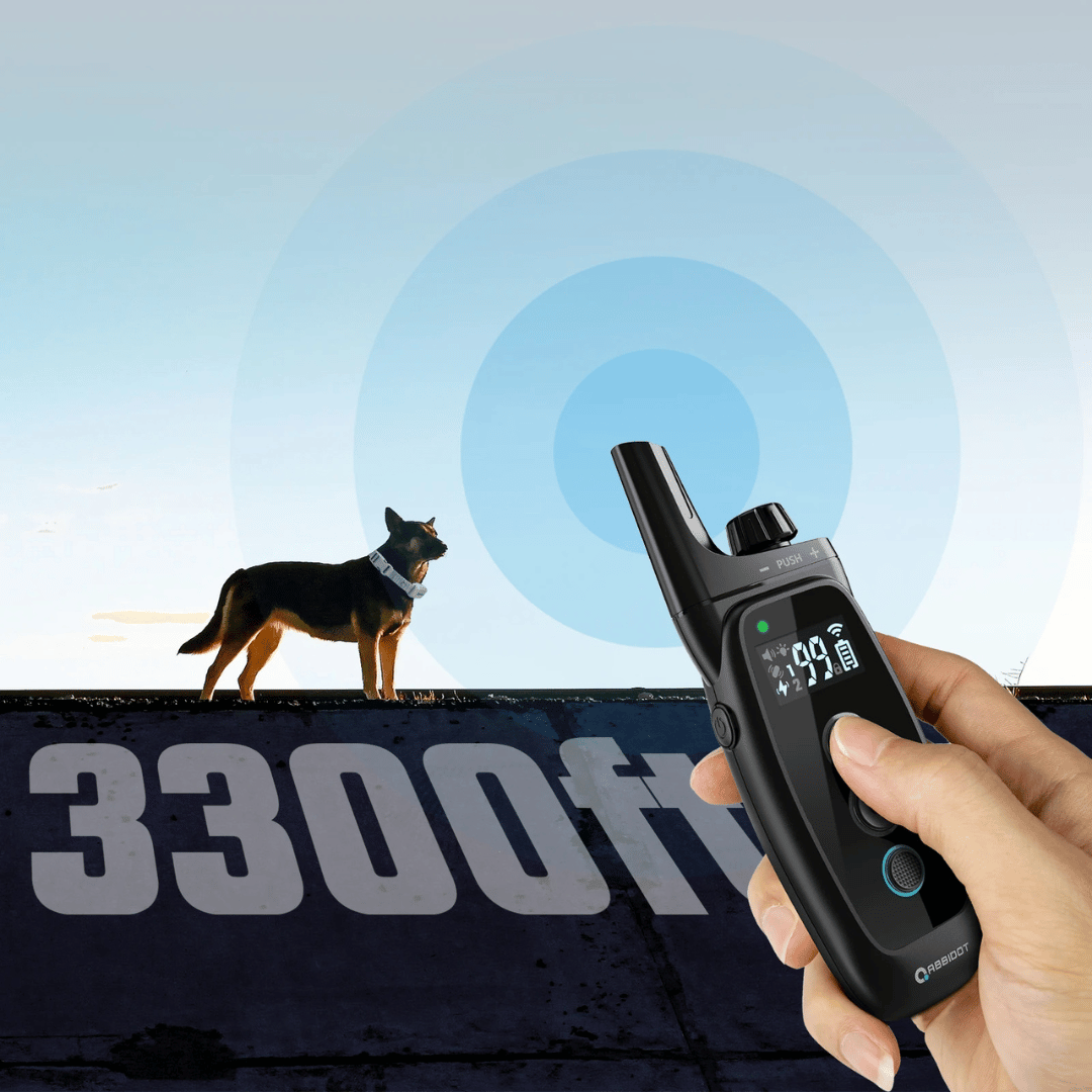 Dog Training Collar 1000m Remote Control Rechargeable Waterproof LED Night Light Static Vibration Sound 99 Levels Recall Collar Large Small Dogs | Koossa