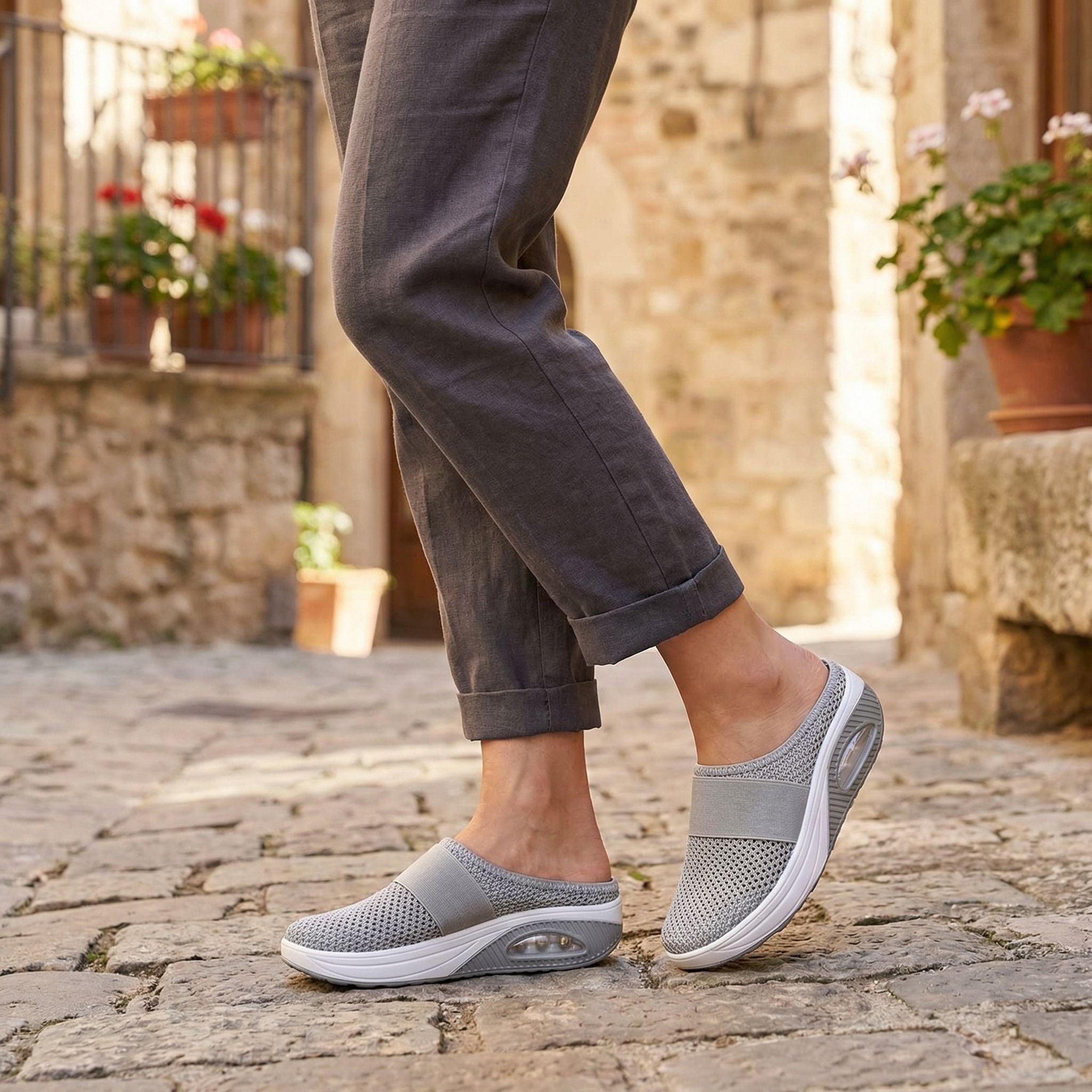 Women's Air-Cushion Orthopaedic Walking Shoes — Lightweight Comfort Footwear with Arch Support | Koossa