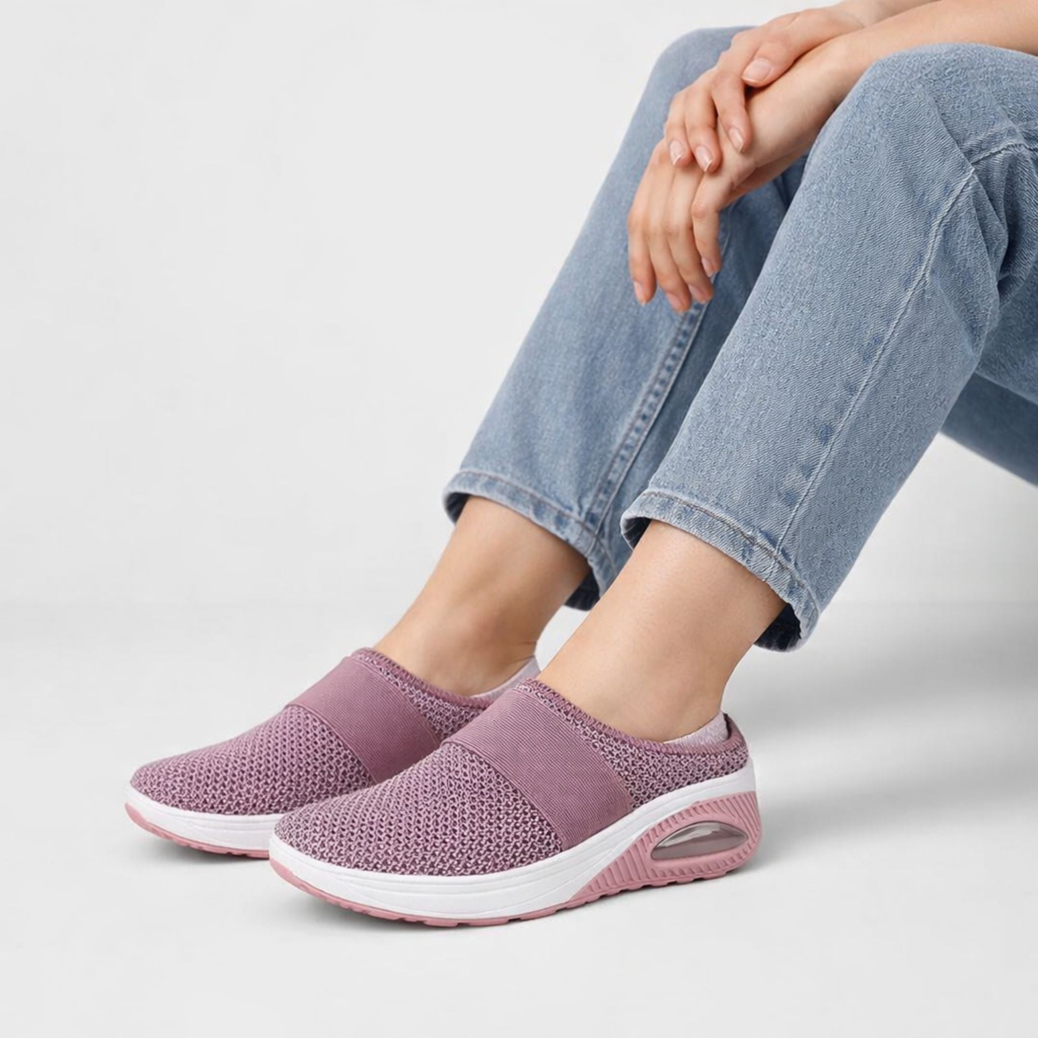 Women's Air-Cushion Orthopaedic Walking Shoes — Lightweight Comfort Footwear with Arch Support | Koossa