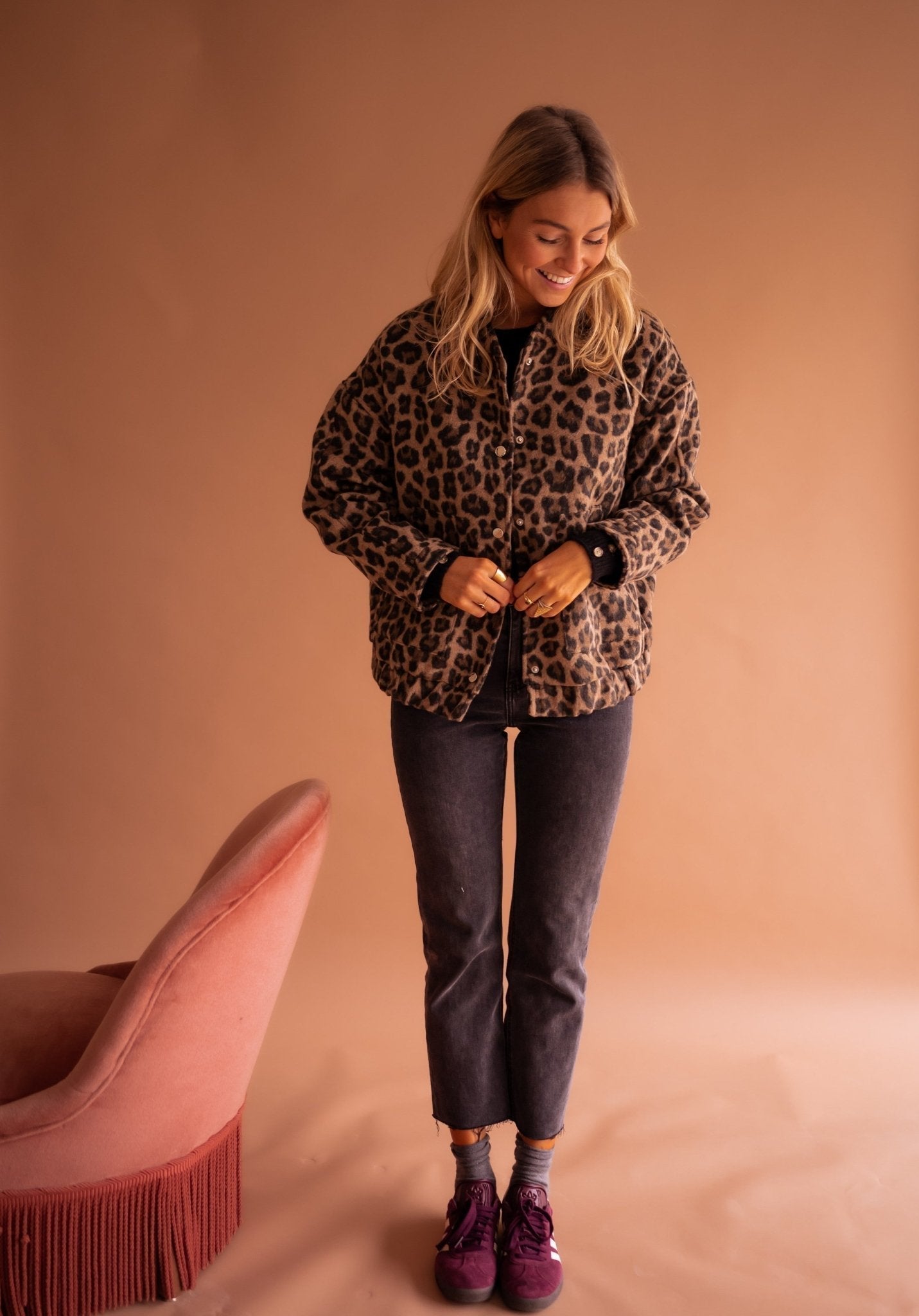 Women's Leopard Print Jacket — Timeless Animal Print Jacket for Casual & Evening Wear | Koossa