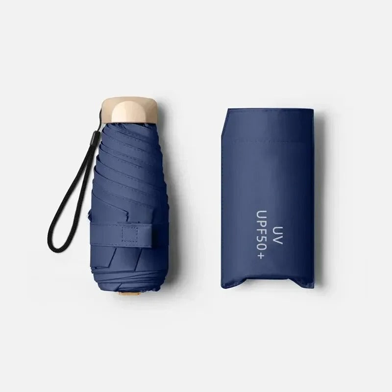 Compact Folding Umbrella Windproof UV Protection Rain & Sun Travel Purse Size for Commute Daily Use | Lonoma