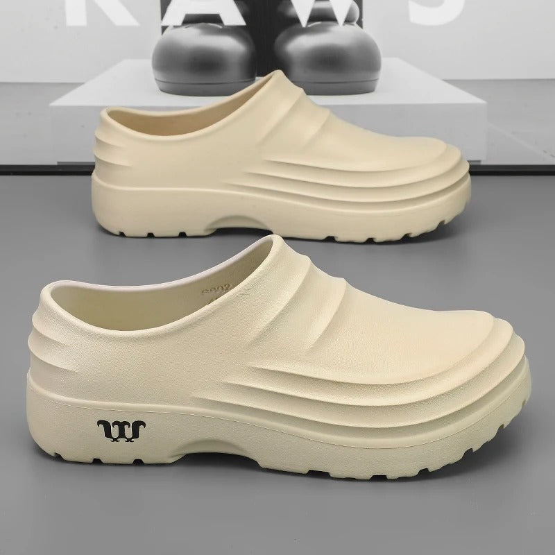 Chaussures de travail antidérapantes professionnelles — Slip-on résistant à l'huile pour cuisine et restauration | Koossa