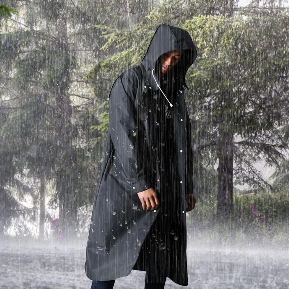 Unisex Waterproof Long Raincoat — Breathable Outdoor Coat for Autumn Walks & Countryside Adventures | Koossa