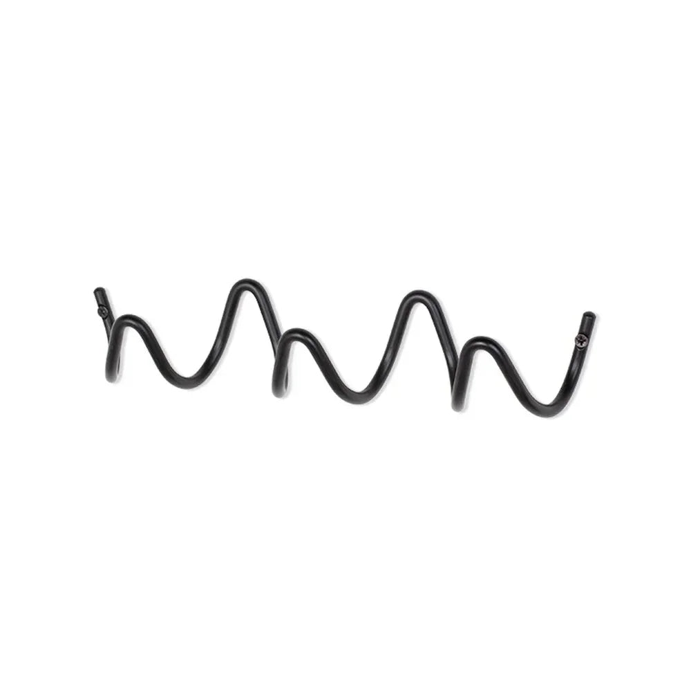 Wavy Wall Mounted Coat Rack with 3 or 5 Hooks, Modern Metal Entryway Hook Rail for Coats, Bags, Scarves & Hats, Hallway Organizer | Lonoma