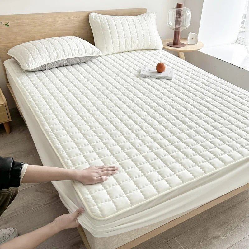 Waterproof Mattress Protector Fitted Sheet Style Deep Pocket Hypoallergenic Breathable Noiseless Cover Stretch Skirt Protects Against | Lonoma