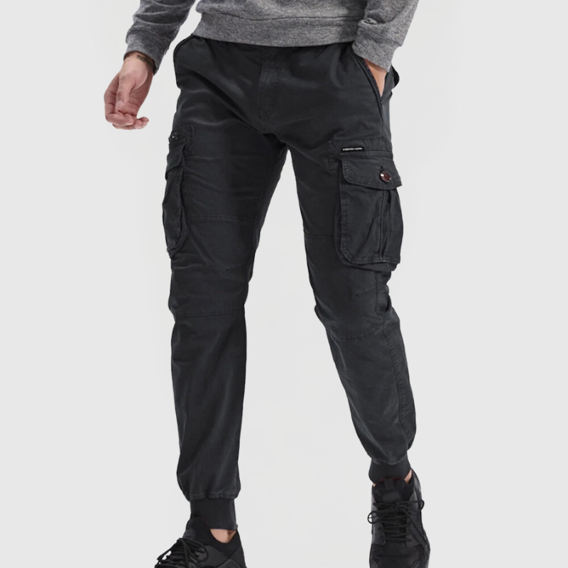 Slim Fit Cargo Trousers in Four Versatile Colours for Casual Weekend Wear and Active Summer Days | Koossa