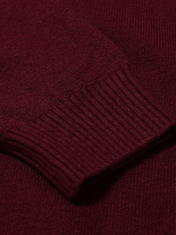 Men's Slim Fit Roll Neck Jumper in Cotton Knit for Smart Casual Spring and Summer Layering | Koossa