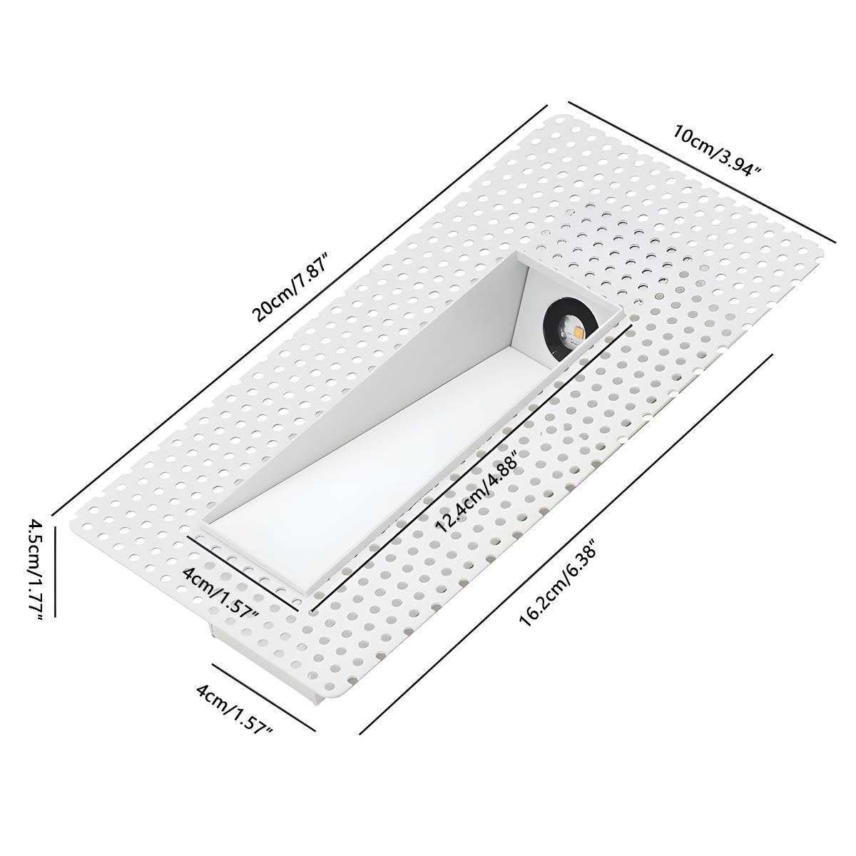 Spot LED encastré avec détecteur de mouvement pour escalier et couloir aluminium blanc chaud neutre froid | Koossa