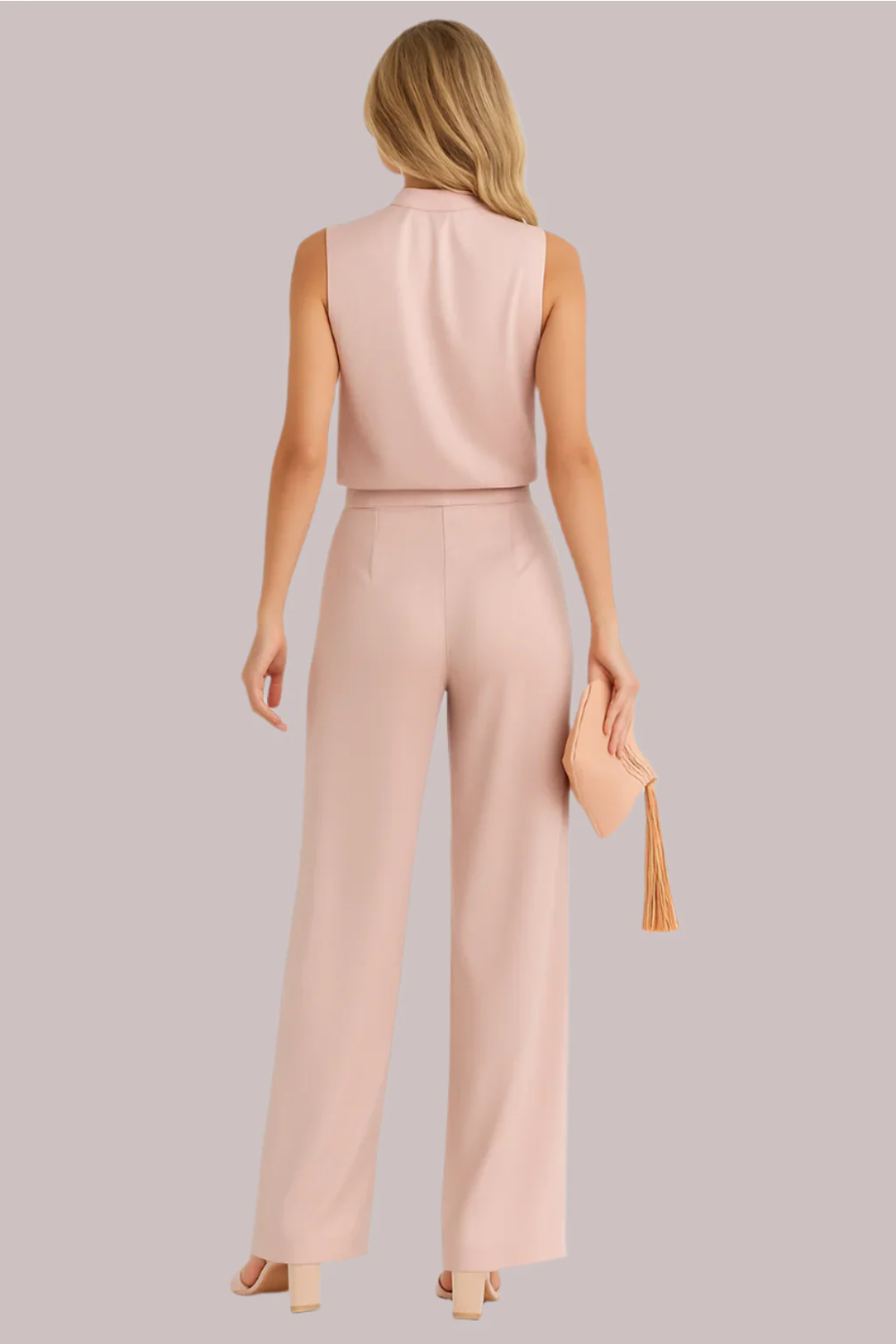 Women's Elegant Jumpsuit — One-Piece Tailored Jumpsuit for Day to Evening Wear & Smart Casual Occasions | Koossa