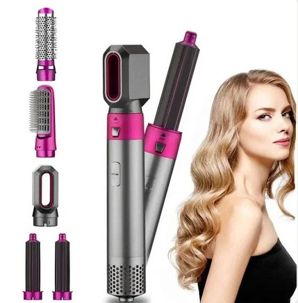 5-in-1 Ionic Styling Brush with Coanda Technology — Professional Blow-Dry & Curl Styling Tool | Koossa