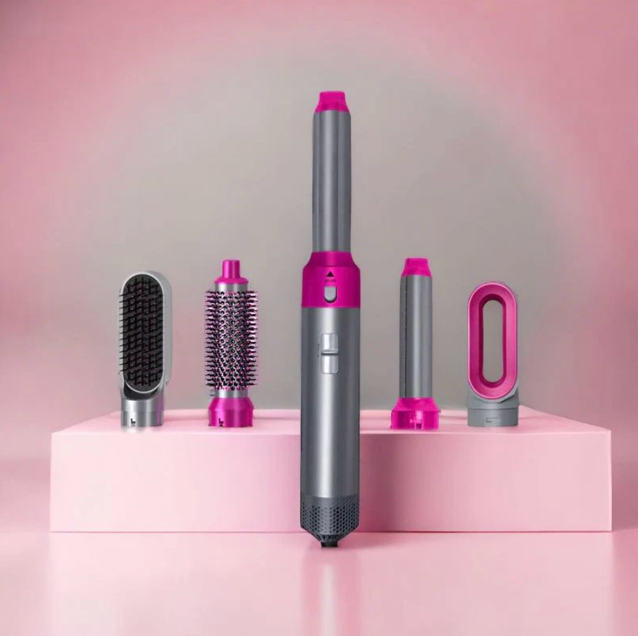 5-in-1 Ionic Styling Brush with Coanda Technology — Professional Blow-Dry & Curl Styling Tool | Koossa