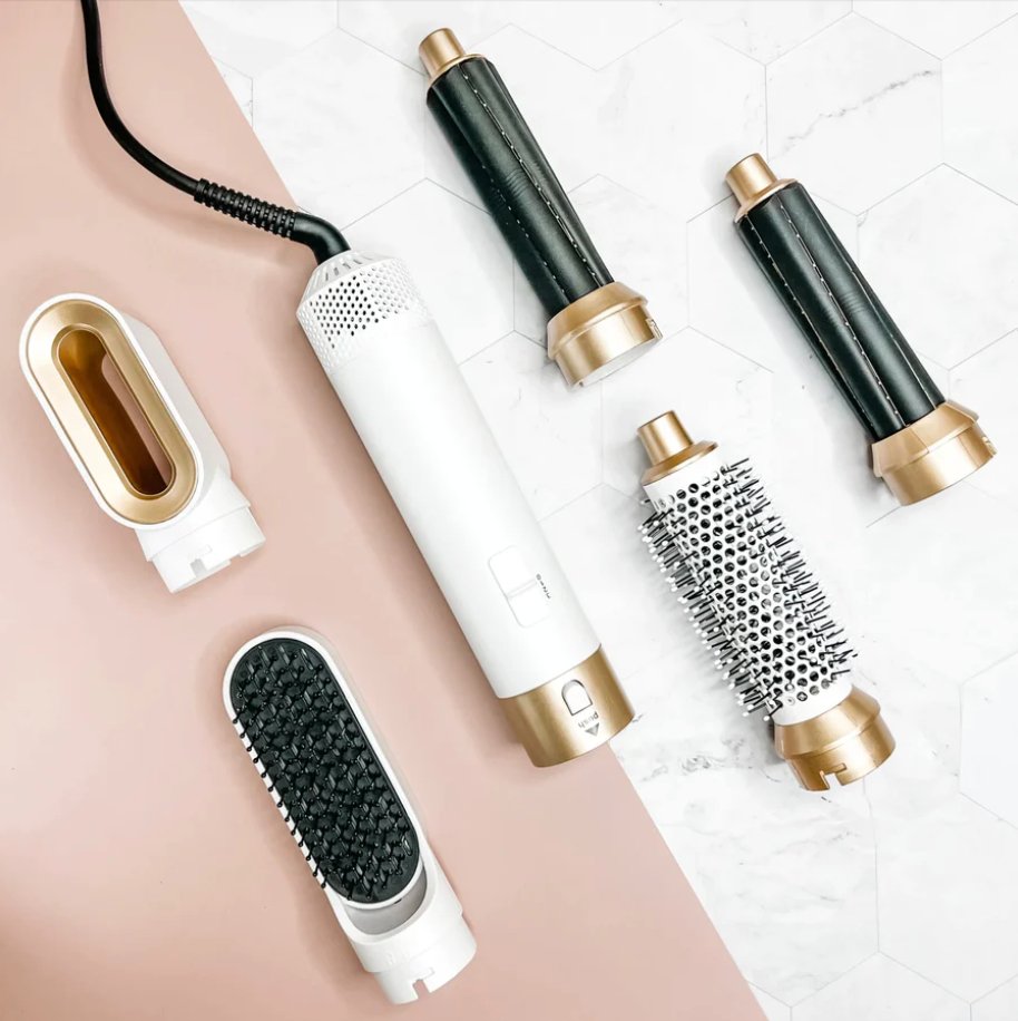 5-in-1 Ionic Styling Brush with Coanda Technology — Professional Blow-Dry & Curl Styling Tool | Koossa