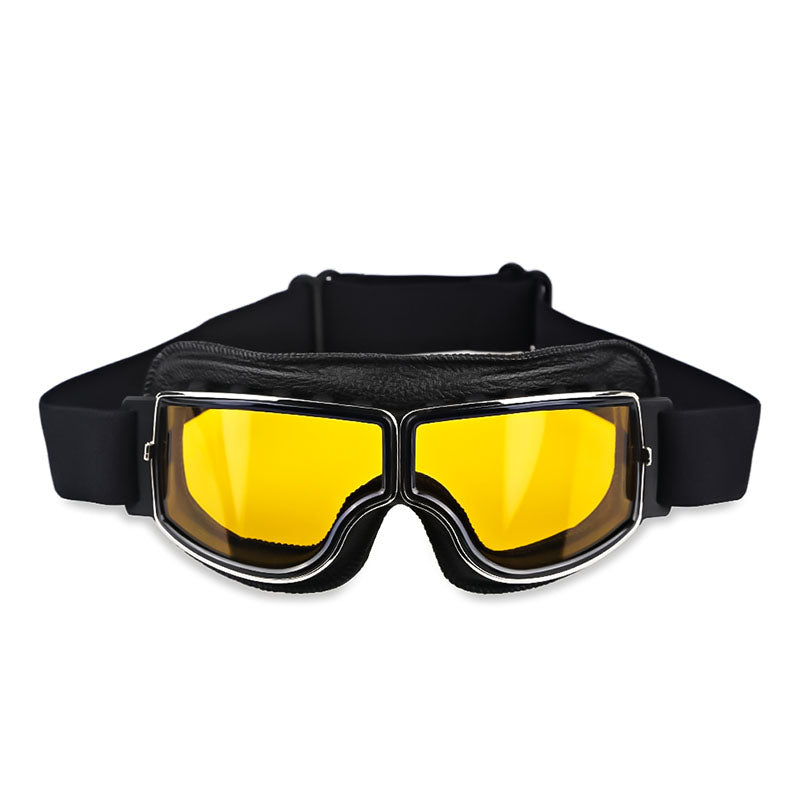 Motorcycle Goggles Over Glasses, Anti-Fog UV400 Riding Eyewear with Adjustable Strap for Bikers, Cyclists, Outdoor Work and Sports | Lonoma