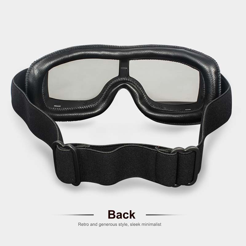 Motorcycle Goggles Over Glasses, Anti-Fog UV400 Riding Eyewear with Adjustable Strap for Bikers, Cyclists, Outdoor Work and Sports | Lonoma