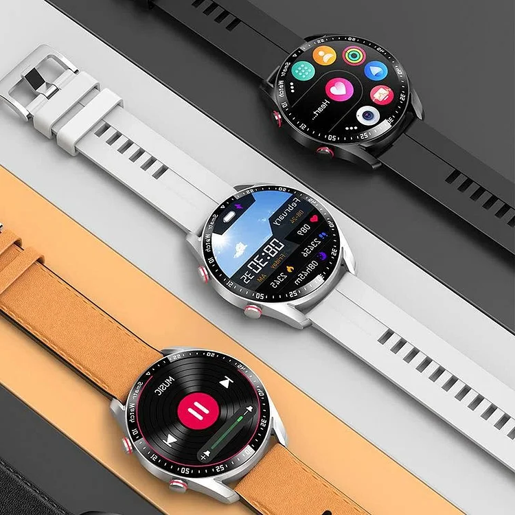 Glucose Tracking Smartwatch with Heart Rate Monitor, Blood Pressure Sensor & Bluetooth Calling for Fitness & Health Management | Lonoma