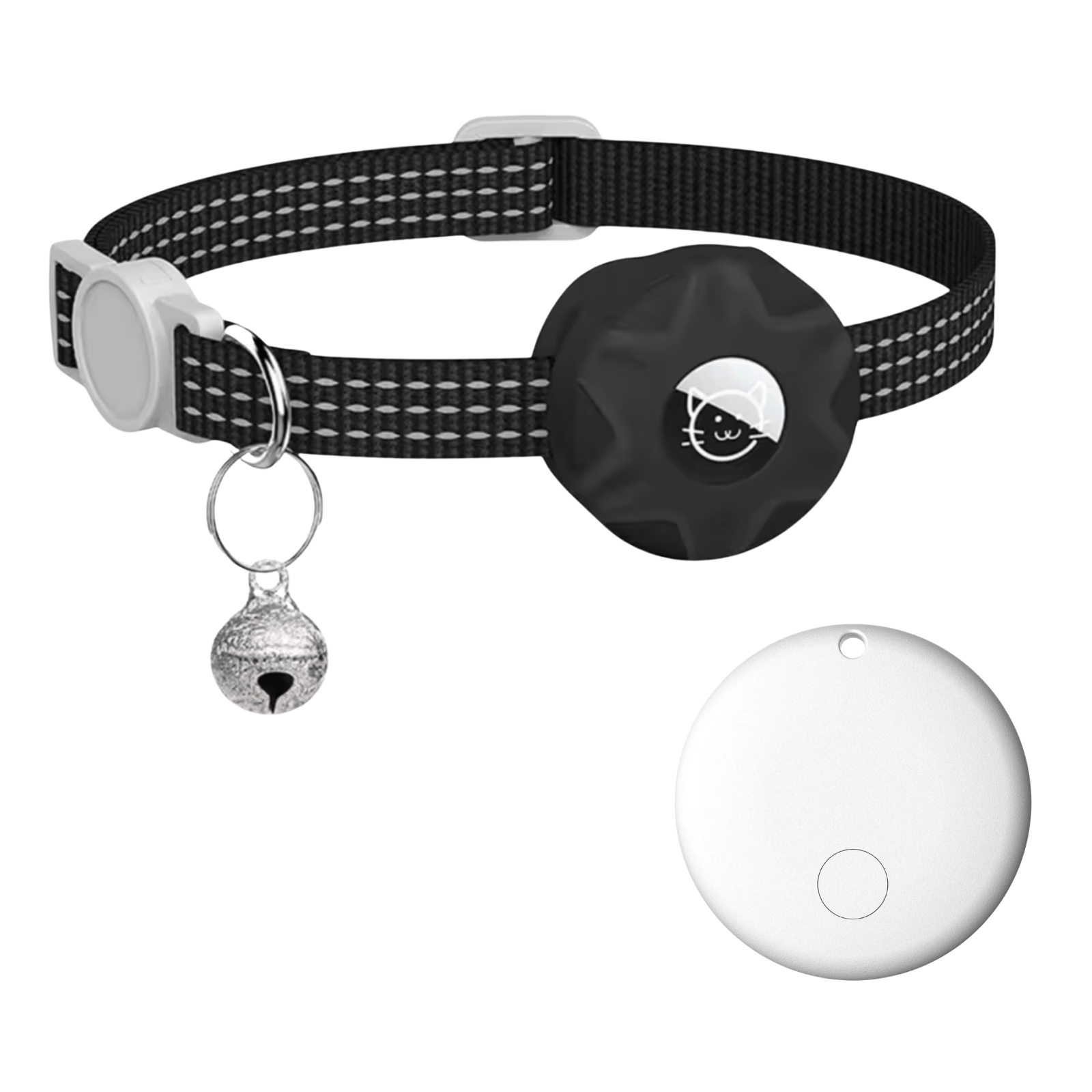 Pet Tracker Android Bluetooth No SIM GPS 8-10 Month Battery Reflective Collar Dog Cat Locator Find My Device | Koossa