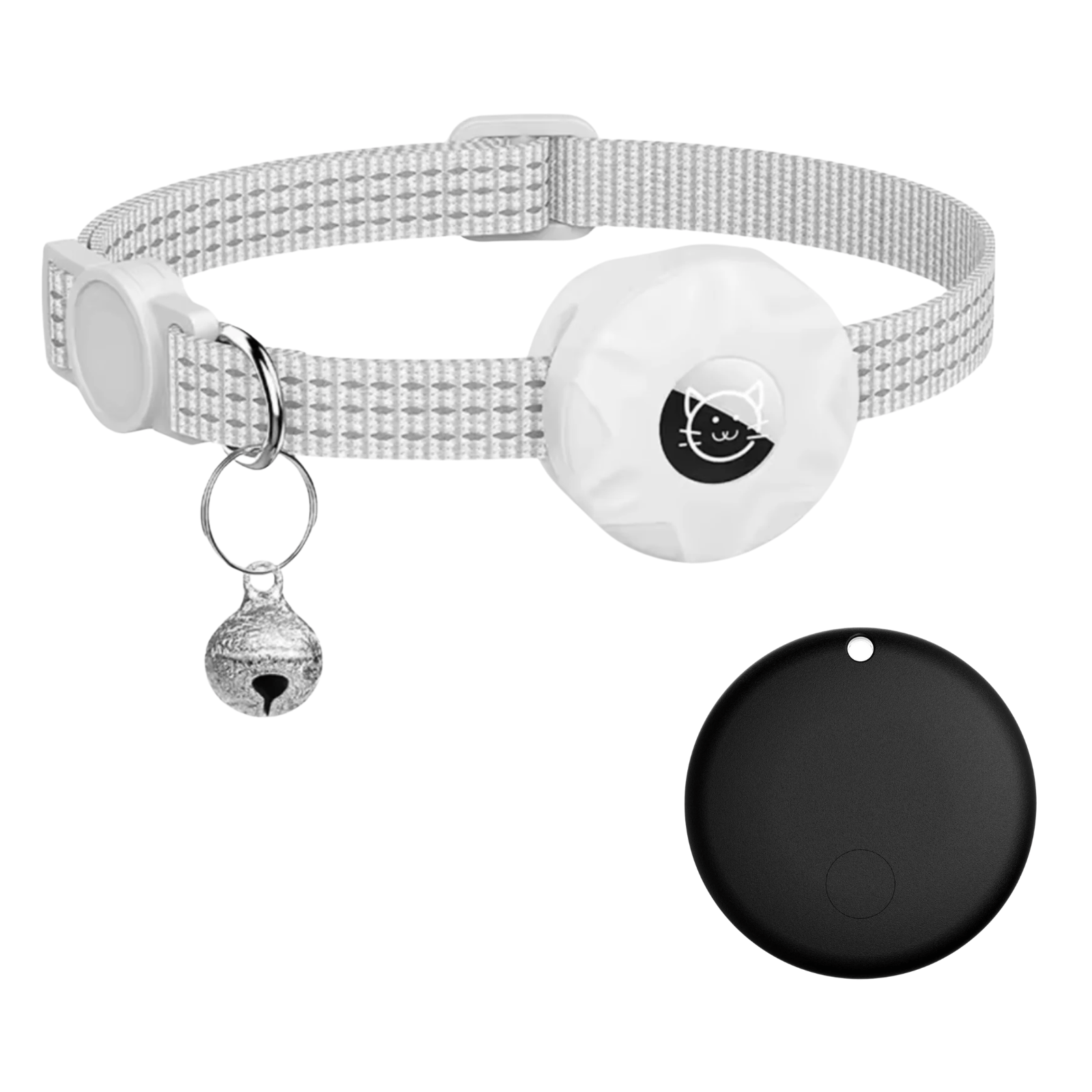 Pet Tracker Android Bluetooth No SIM GPS 8-10 Month Battery Reflective Collar Dog Cat Locator Find My Device | Koossa