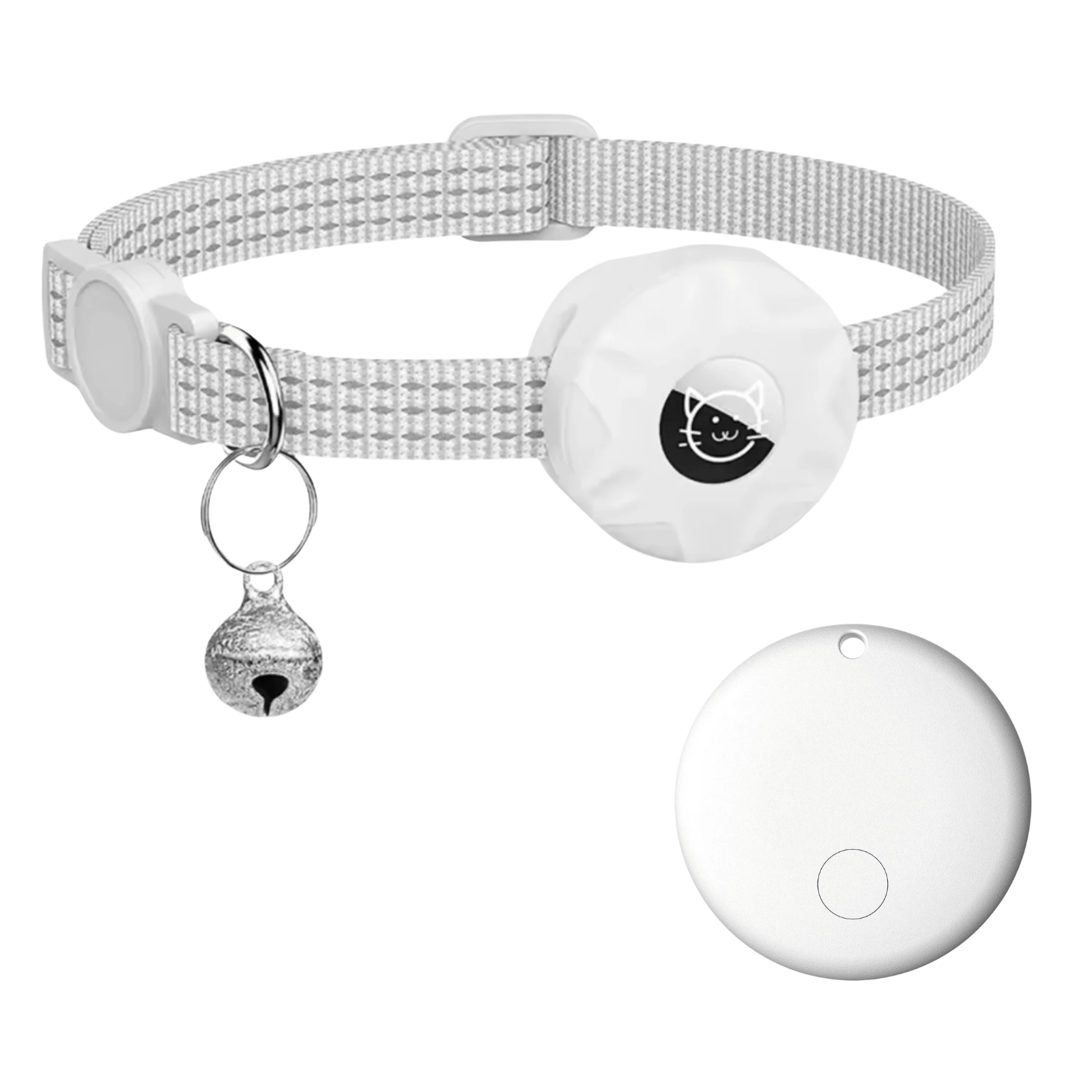 Pet Tracker Android Bluetooth No SIM GPS 8-10 Month Battery Reflective Collar Dog Cat Locator Find My Device | Koossa