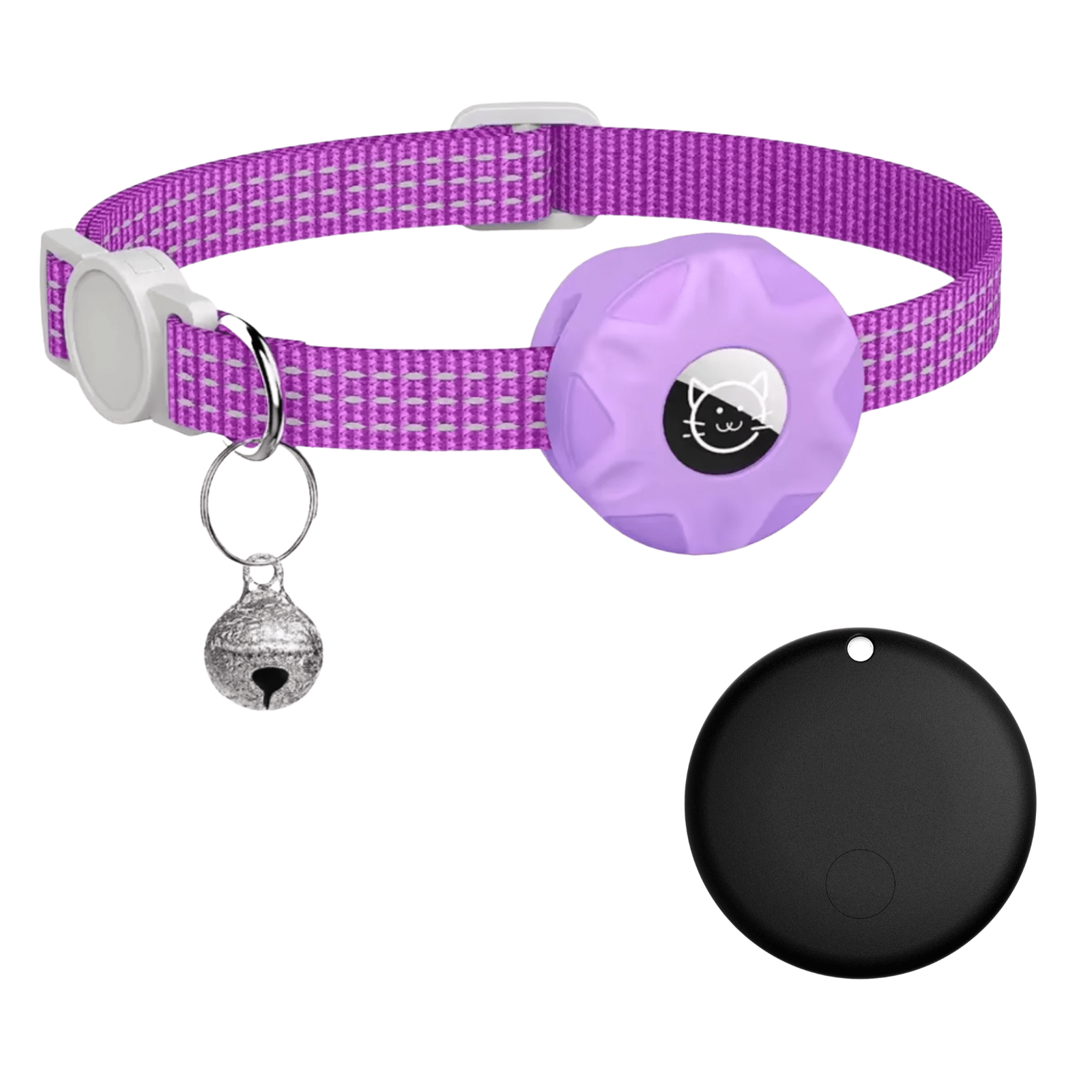 Pet Tracker Android Bluetooth No SIM GPS 8-10 Month Battery Reflective Collar Dog Cat Locator Find My Device | Koossa