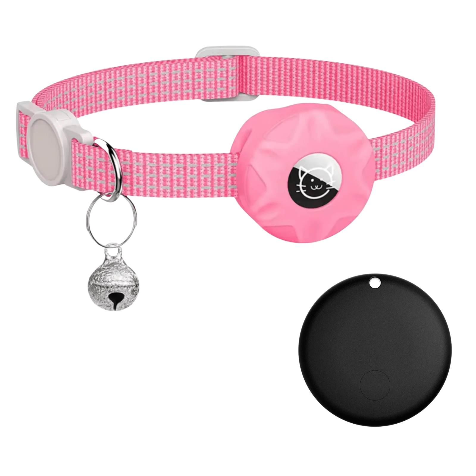 Pet Tracker Android Bluetooth No SIM GPS 8-10 Month Battery Reflective Collar Dog Cat Locator Find My Device | Koossa