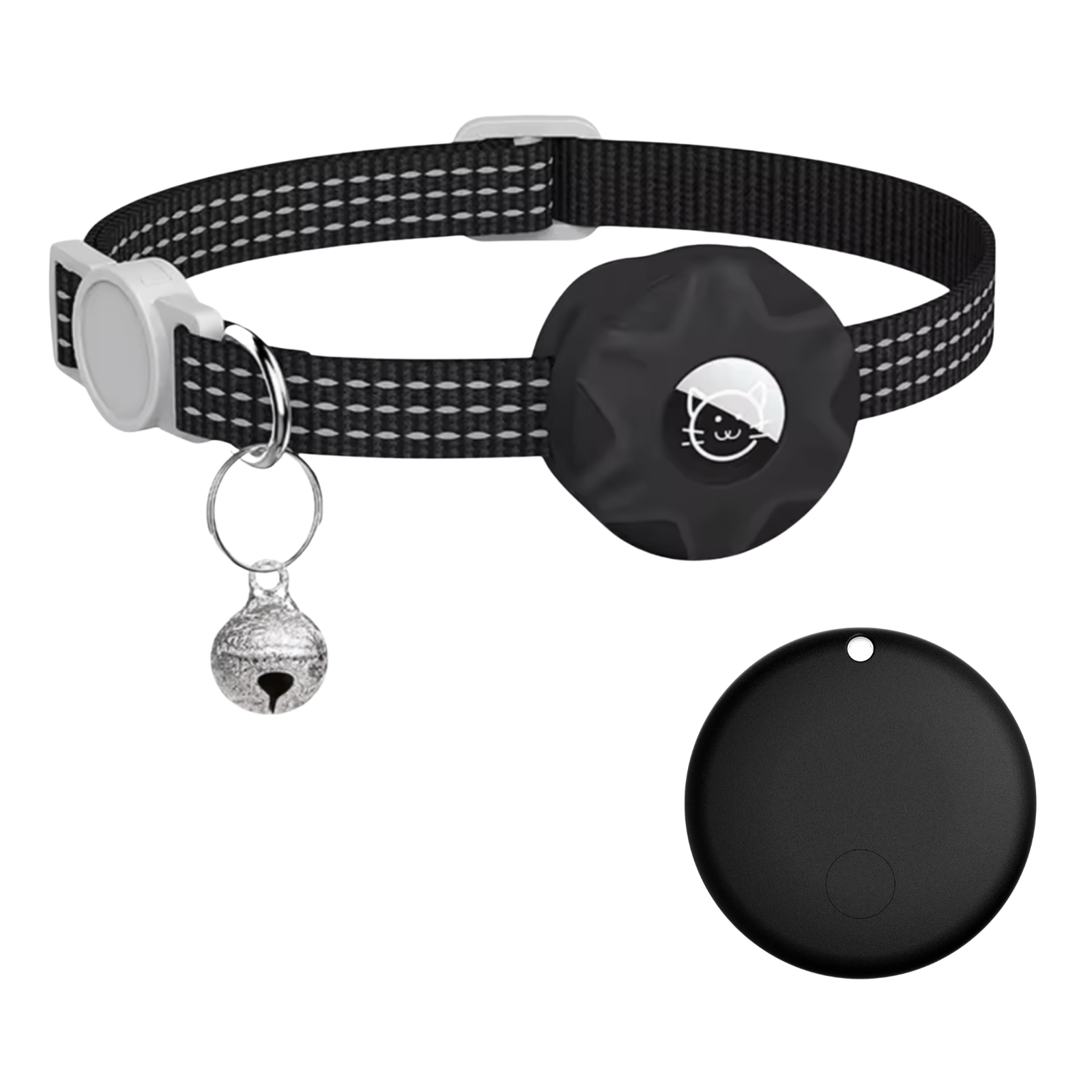 Pet Tracker Android Bluetooth No SIM GPS 8-10 Month Battery Reflective Collar Dog Cat Locator Find My Device | Koossa