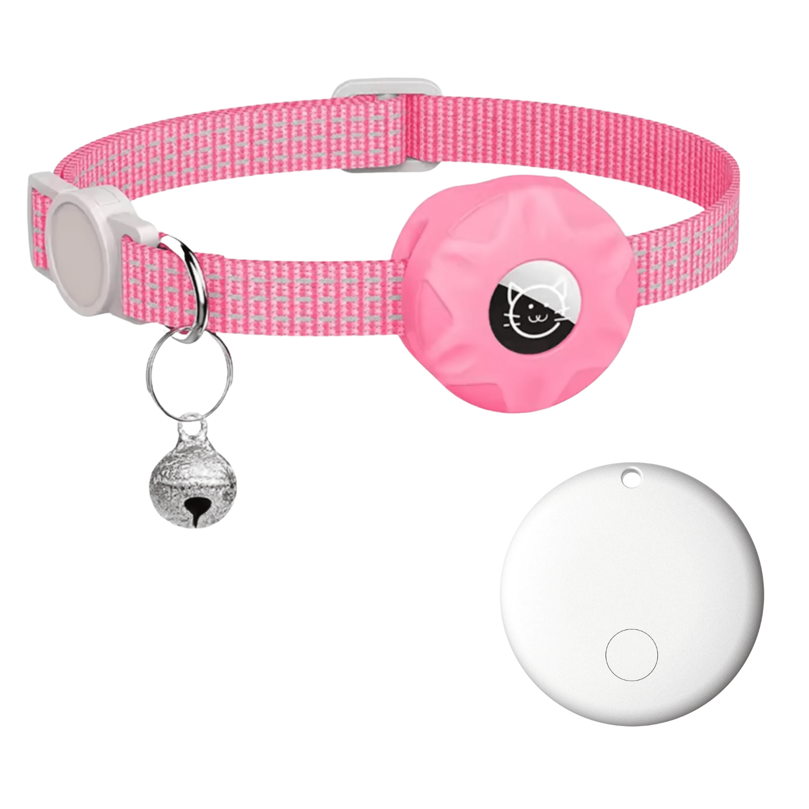 Pet Tracker Android Bluetooth No SIM GPS 8-10 Month Battery Reflective Collar Dog Cat Locator Find My Device | Koossa