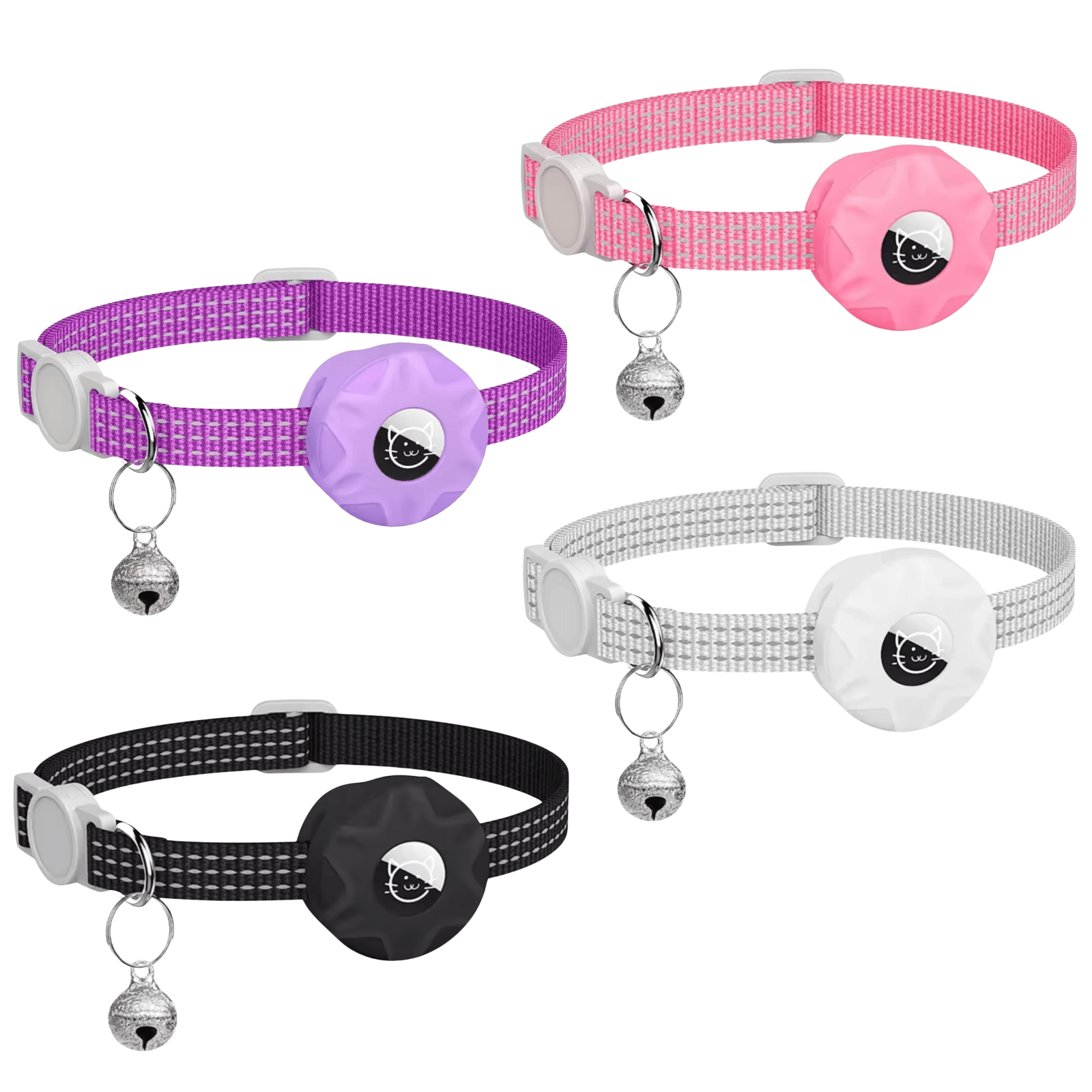 Pet Tracker Android Bluetooth No SIM GPS 8-10 Month Battery Reflective Collar Dog Cat Locator Find My Device | Koossa