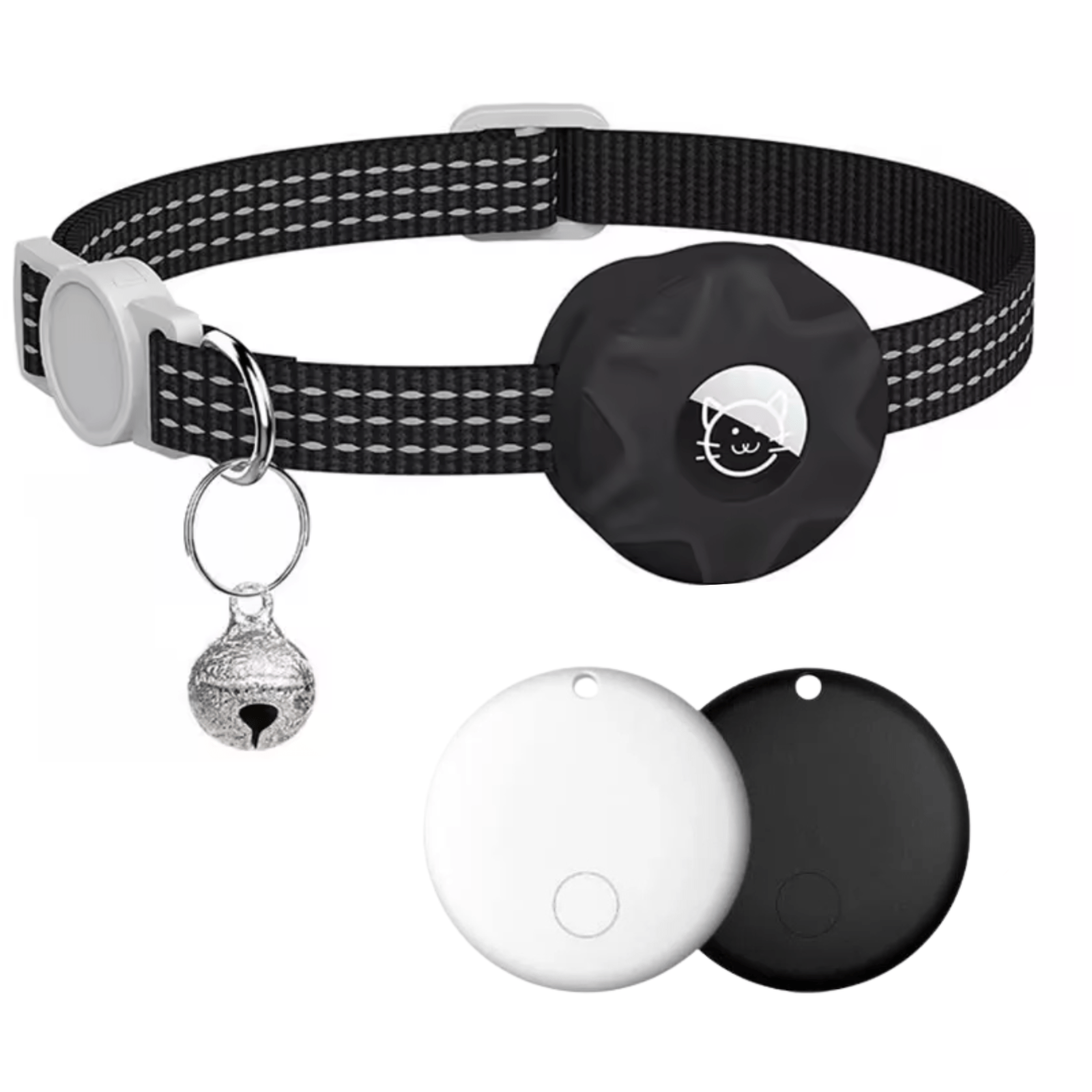 Pet Tracker Android Bluetooth No SIM GPS 8-10 Month Battery Reflective Collar Dog Cat Locator Find My Device | Koossa