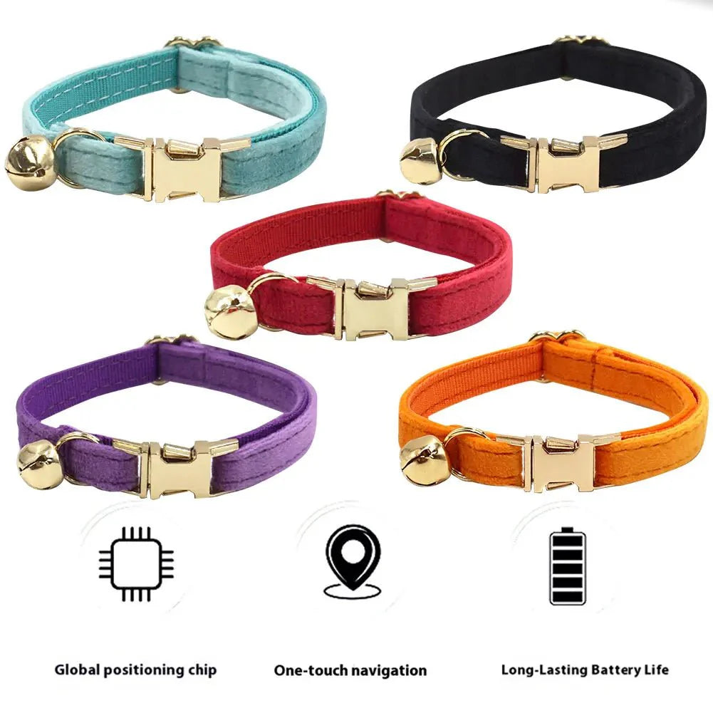 Pet Tracker Mini Bluetooth 2.7g Velvet Collar Bell Geofence iOS Android Cat Dog Bird Small Pets No SIM No Subscription | Koossa