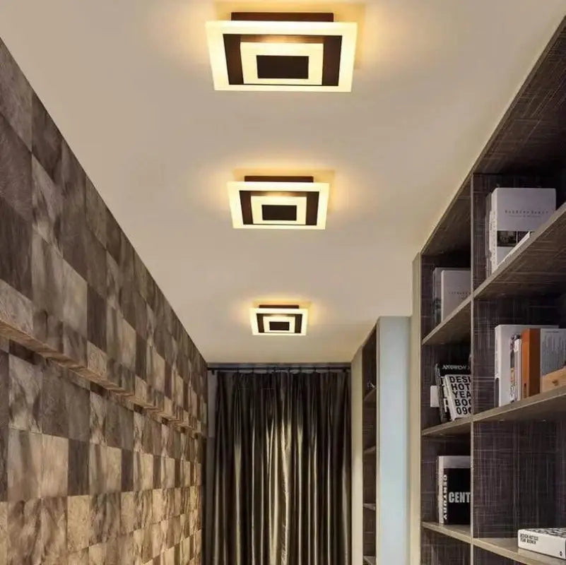 Applique Carrée Dimmable Acrylique 20 cm Éclairage Intérieur Chaleureux Design Minimaliste Contemporain | Koossa
