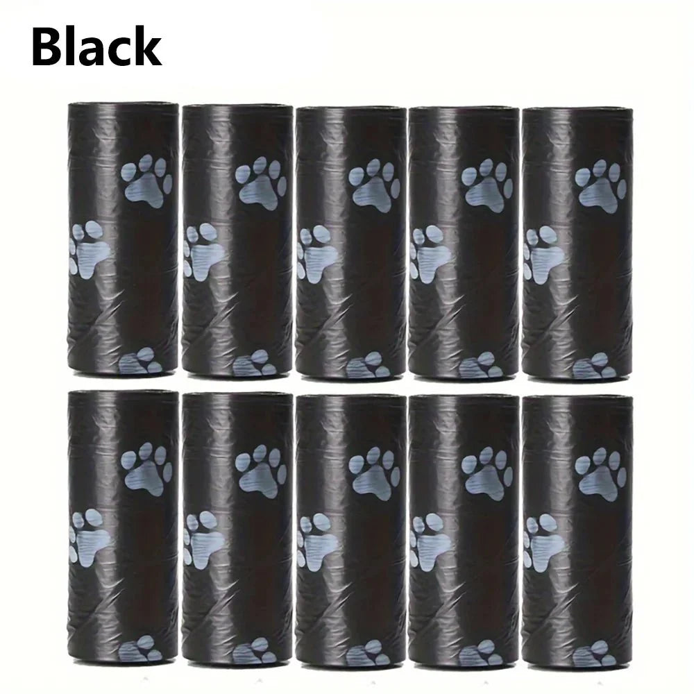 Dog Poo Bags Polyethylene Leak-Proof 150 or 300 Bags Roll Black Green Large Dog Waste Bags Dispenser Refill | Koossa
