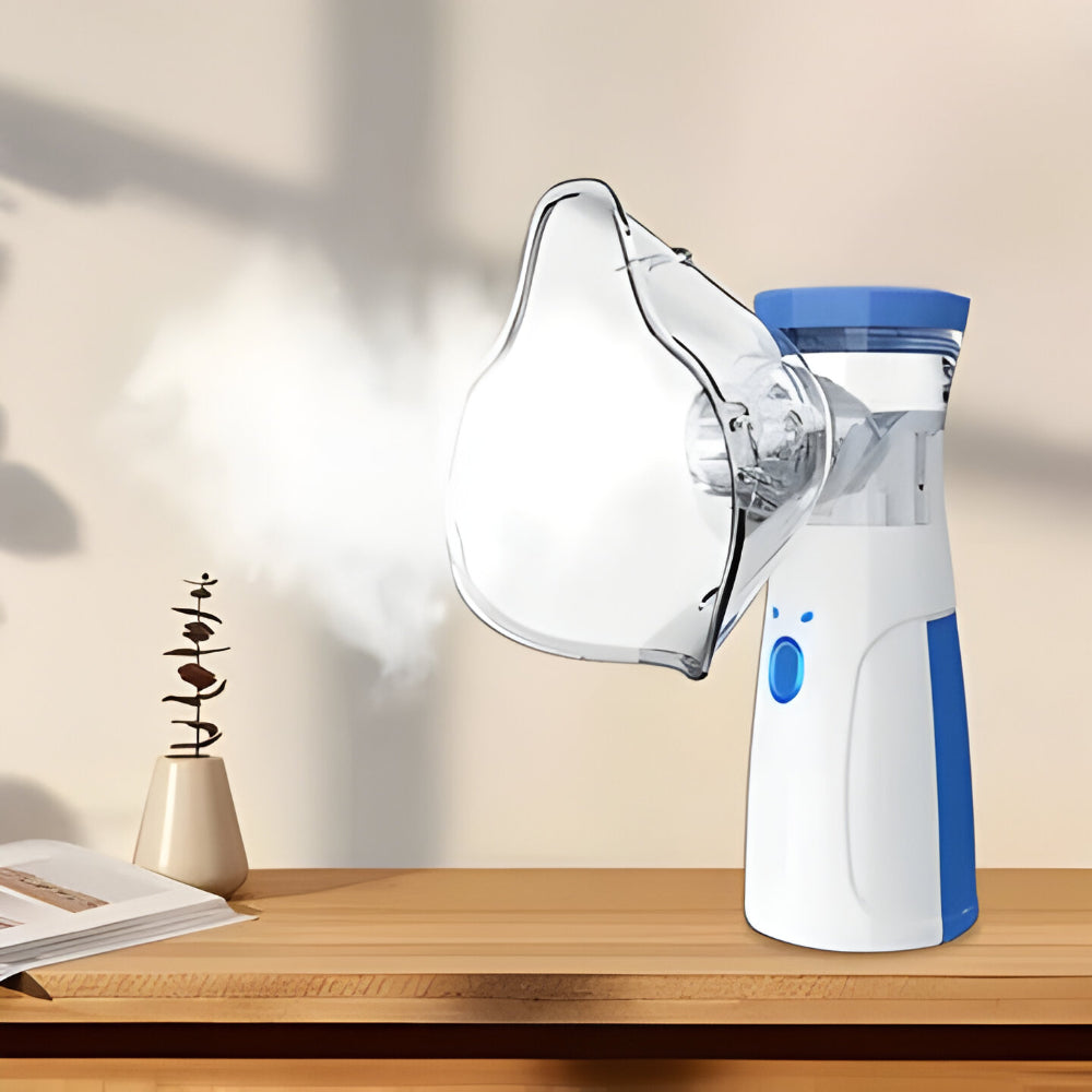 Portable Mesh Nebulizer for Home & Travel – Rechargeable Handheld Inhaler for Kids & Adults – USB Powered Breathing Treatment Device | Lonoma