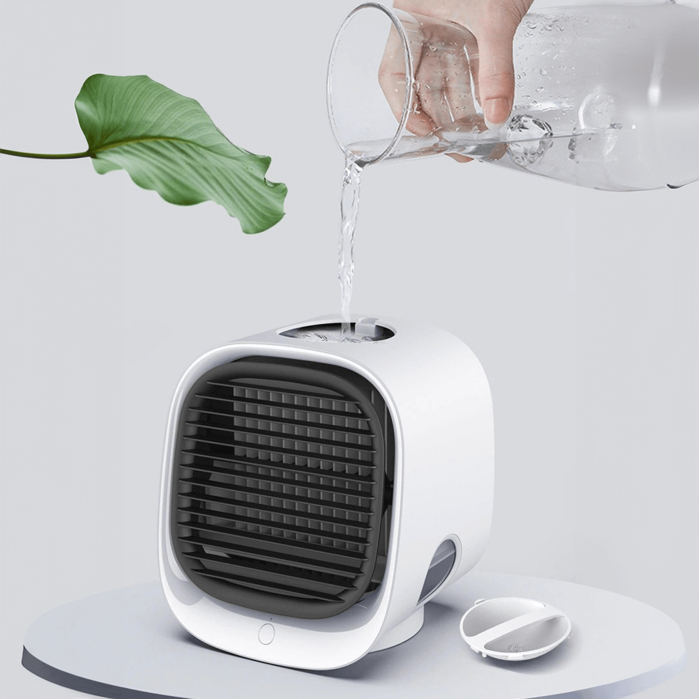 Refroidisseur d'air portable USB à évaporation d'eau 300 ml avec LED multicolore pour voiture et bureau | Koossa
