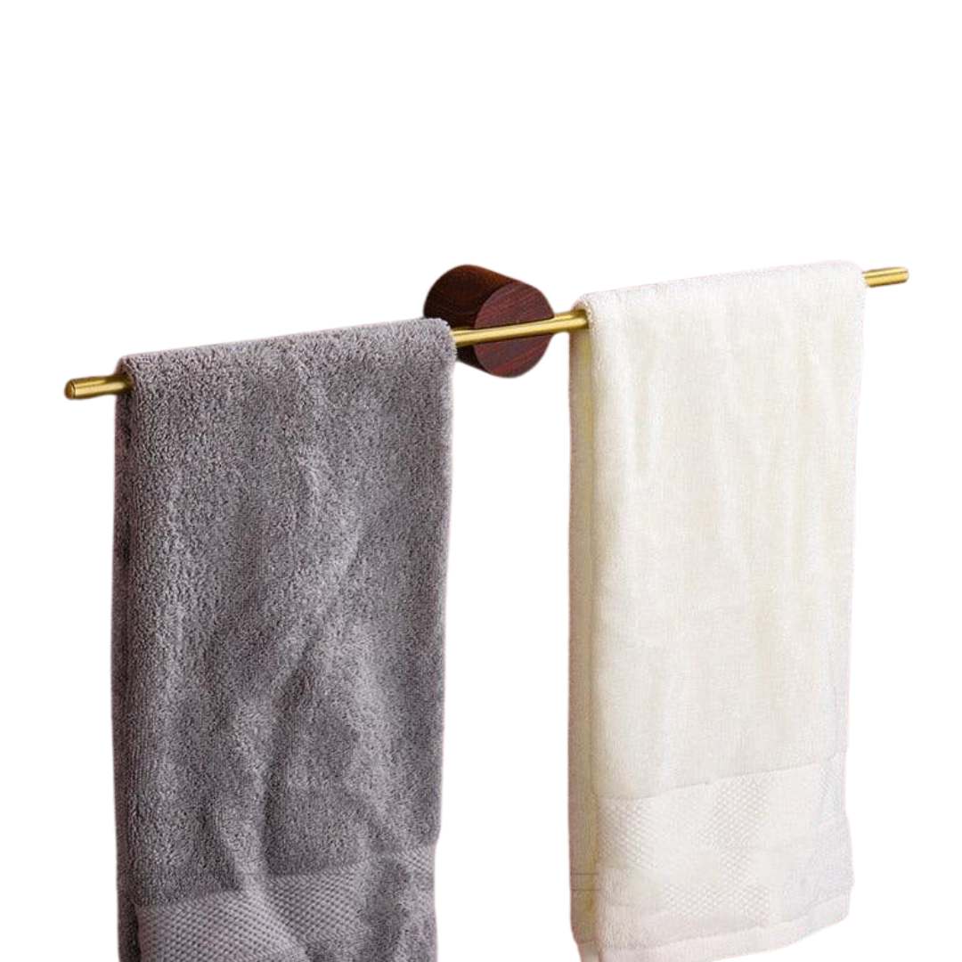Freestanding Aluminum Towel Rack for Bathroom & Bedroom – Portable No-Drill Design, Brushed Finish | Lonoma