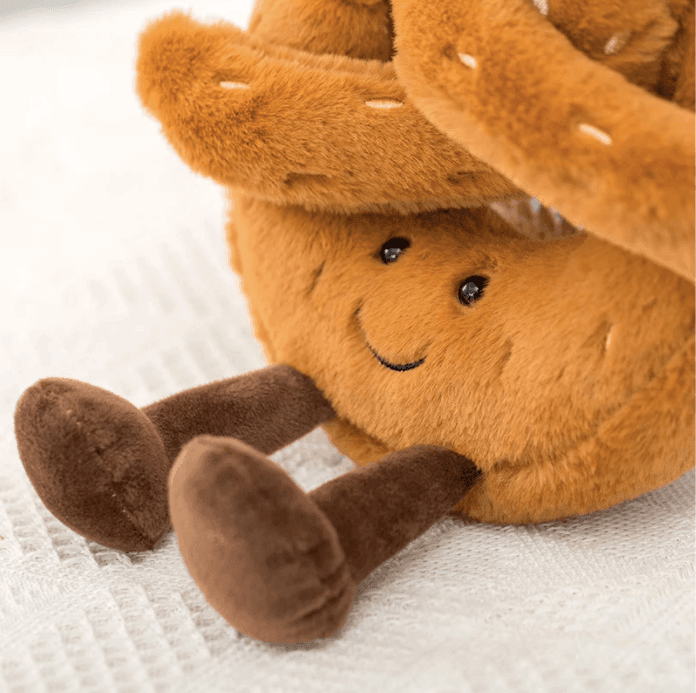Coussin peluche pain douillets en forme de croissant baguette toast pour chambre enfant décoration ludique | Koossa