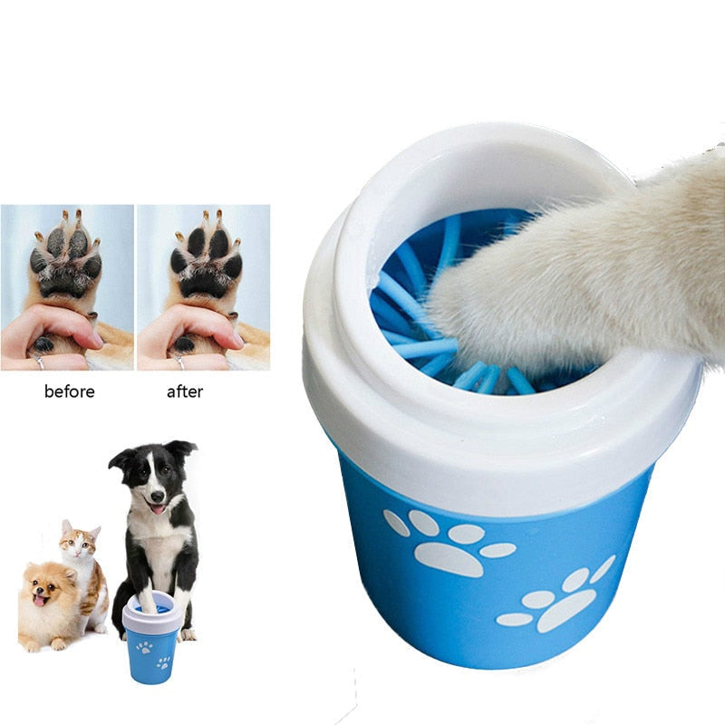 Dog Paw Cleaner Cup Soft Silicone Brush Portable Muddy Foot Washer Small Medium Large Gentle Cleaning Tool Cat Puppy Paw Wash | Koossa