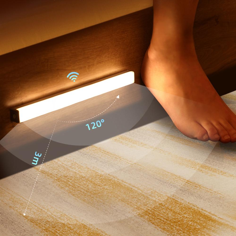Motion Sensor LED Light Bar, Cordless Rechargeable Magnetic Under Cabinet Light for Closet, Stairs, Pantry, Hallway & Night Light | Lonoma