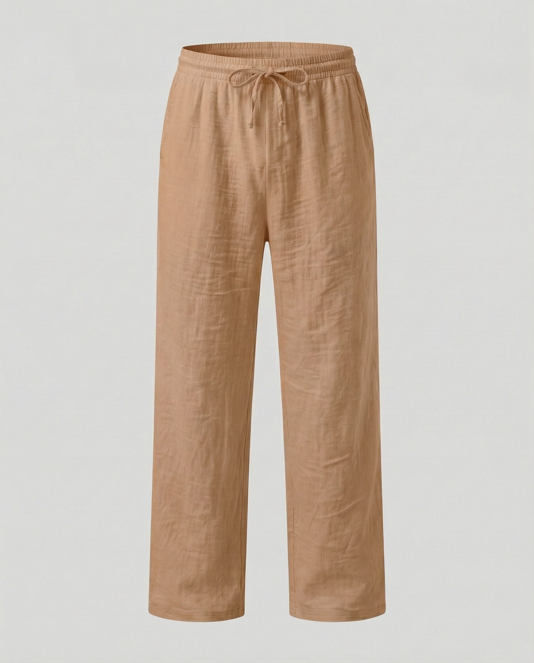 Men's Relaxed Fit Straight Leg Drawstring Trousers — Lightweight Casual Trousers for Everyday Comfort & Weekend Wear | Koossa