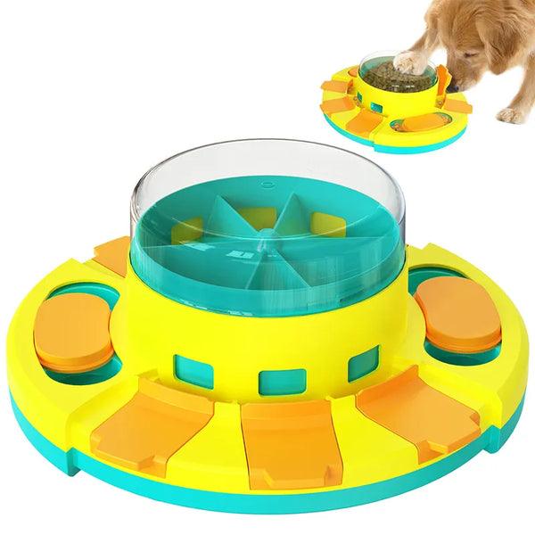 Dog Puzzle Feeder Toy Slow Eating Bowl Interactive Training Game Treat Dispenser Adjustable Difficulty Pet Food | Koossa