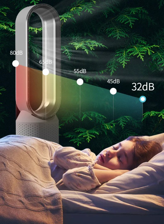 Rafraîchisseur évaporatif avec ioniseur et triple filtration HEPA UV pour air purifié intérieur blanc | Koossa