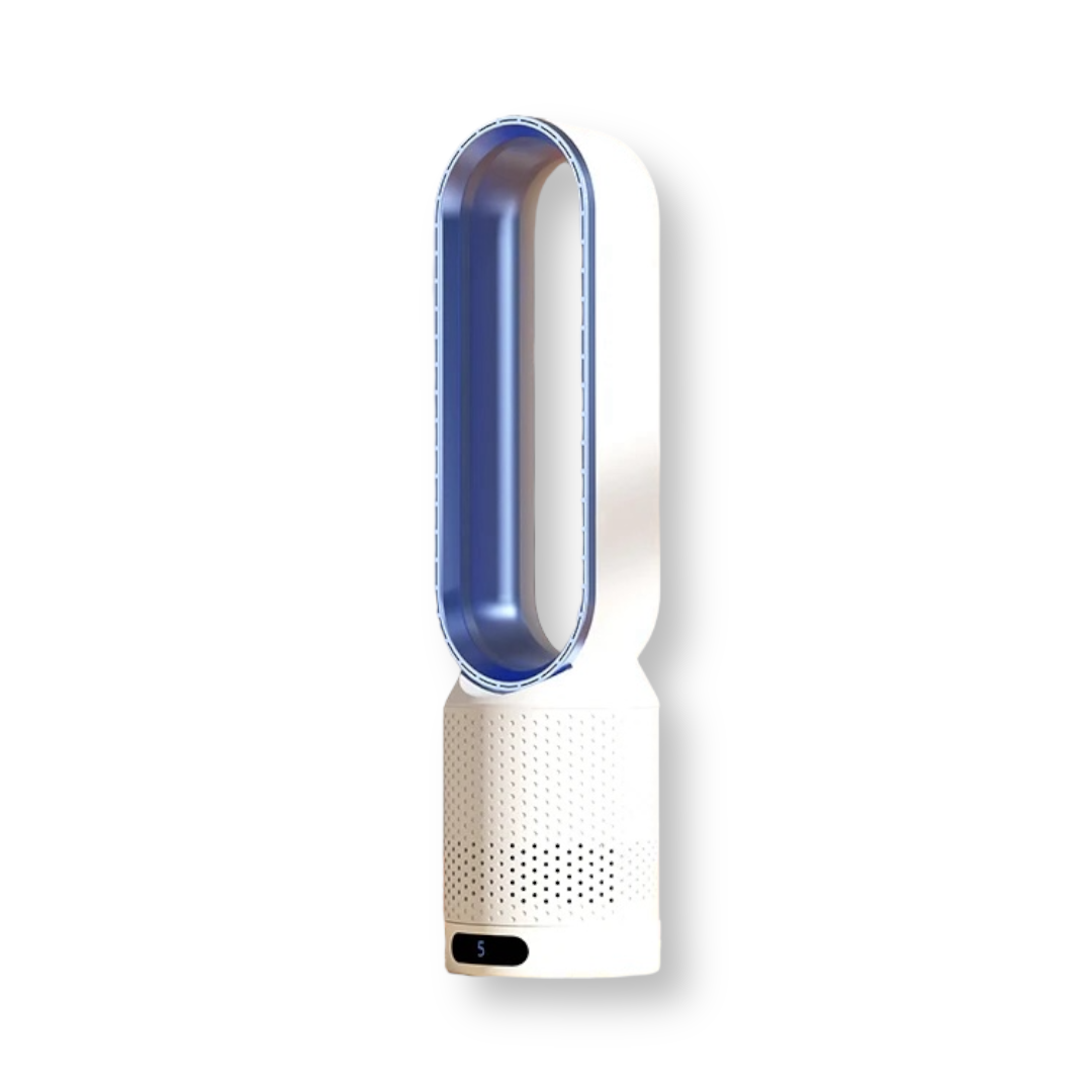 Rafraîchisseur évaporatif avec ioniseur et triple filtration HEPA UV pour air purifié intérieur blanc | Koossa