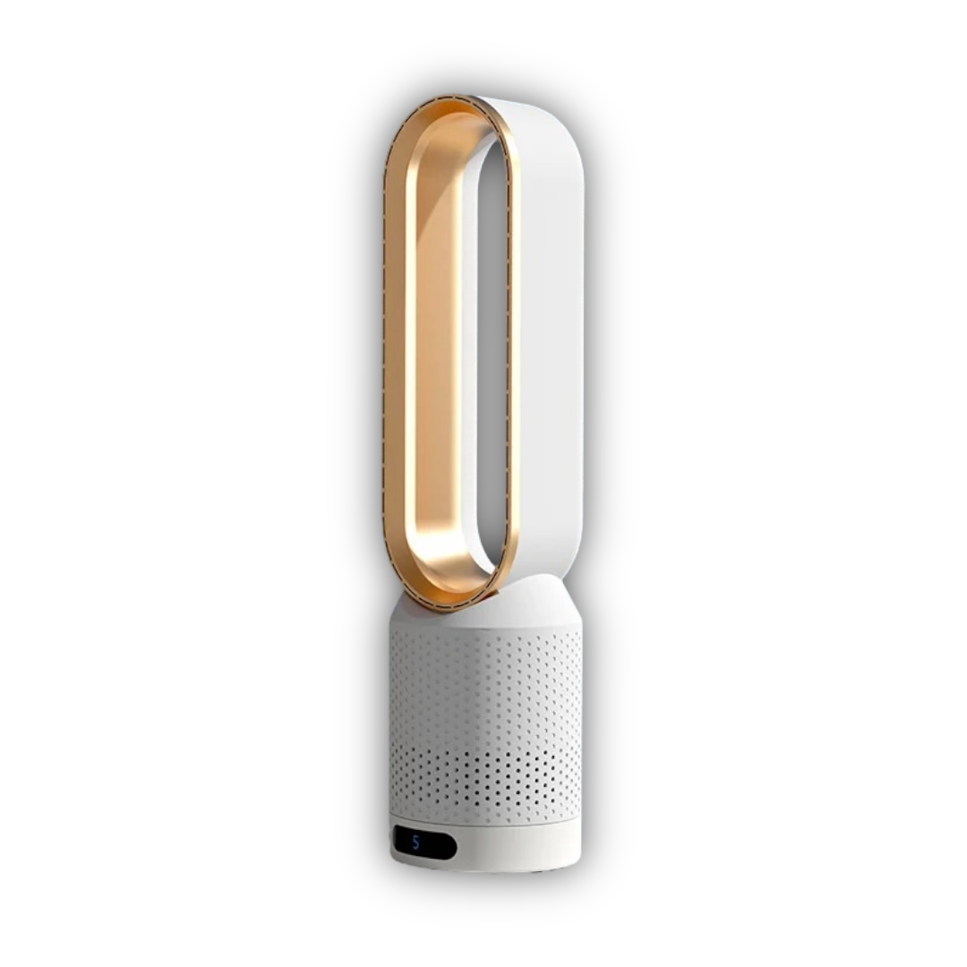 Rafraîchisseur évaporatif avec ioniseur et triple filtration HEPA UV pour air purifié intérieur blanc | Koossa
