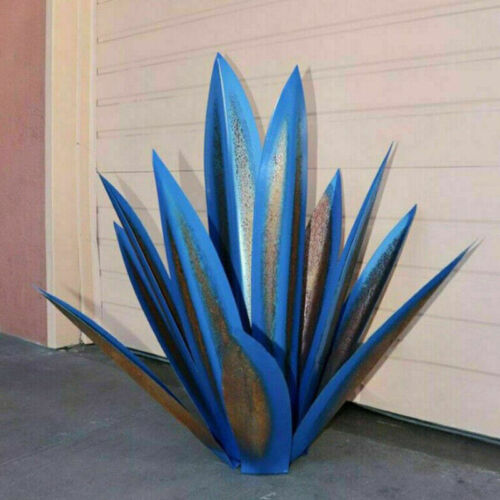 Sculpture d'agave en métal pour jardin, terrasse et intérieur – Finition artisanale toute saison résistante | Koossa