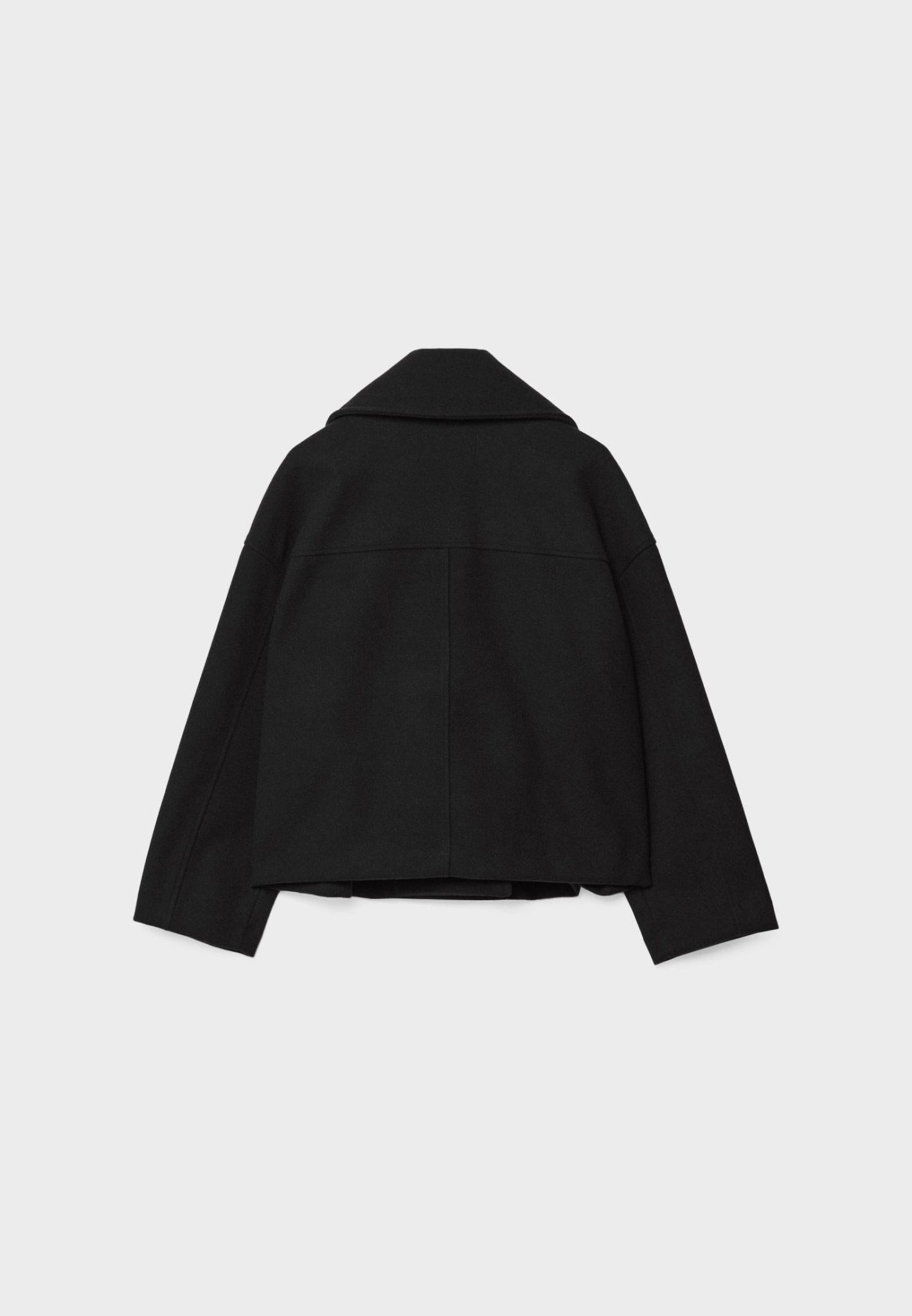 Women's Double-Breasted Cropped Jacket — Classic Tailored Blazer with Notched Collar for Smart Casual & Office Wear | Koossa