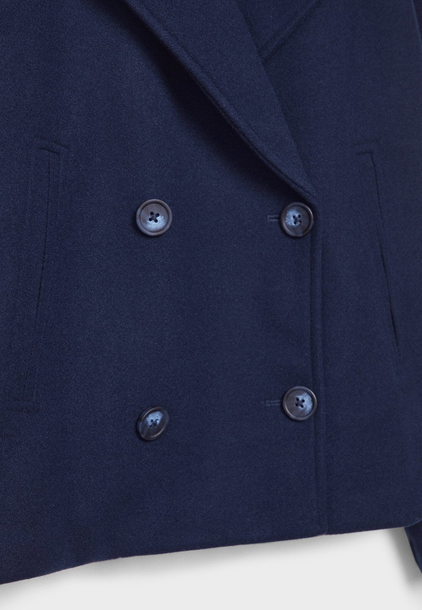 Women's Double-Breasted Cropped Jacket — Classic Tailored Blazer with Notched Collar for Smart Casual & Office Wear | Koossa