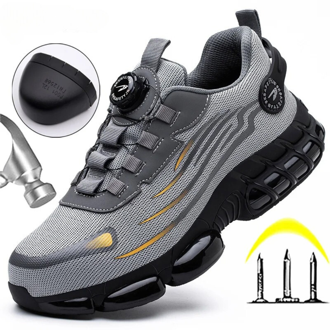 Unisex Protective Work Shoes with Steel Toe Cap — Lightweight Safety Footwear for Workplace Protection | Koossa