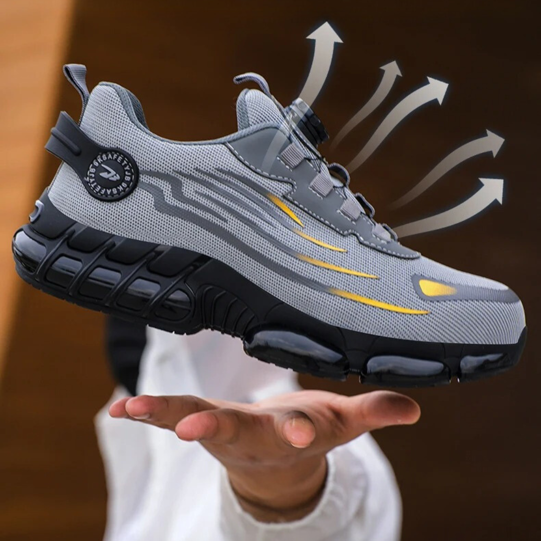 Unisex Protective Work Shoes with Steel Toe Cap — Lightweight Safety Footwear for Workplace Protection | Koossa