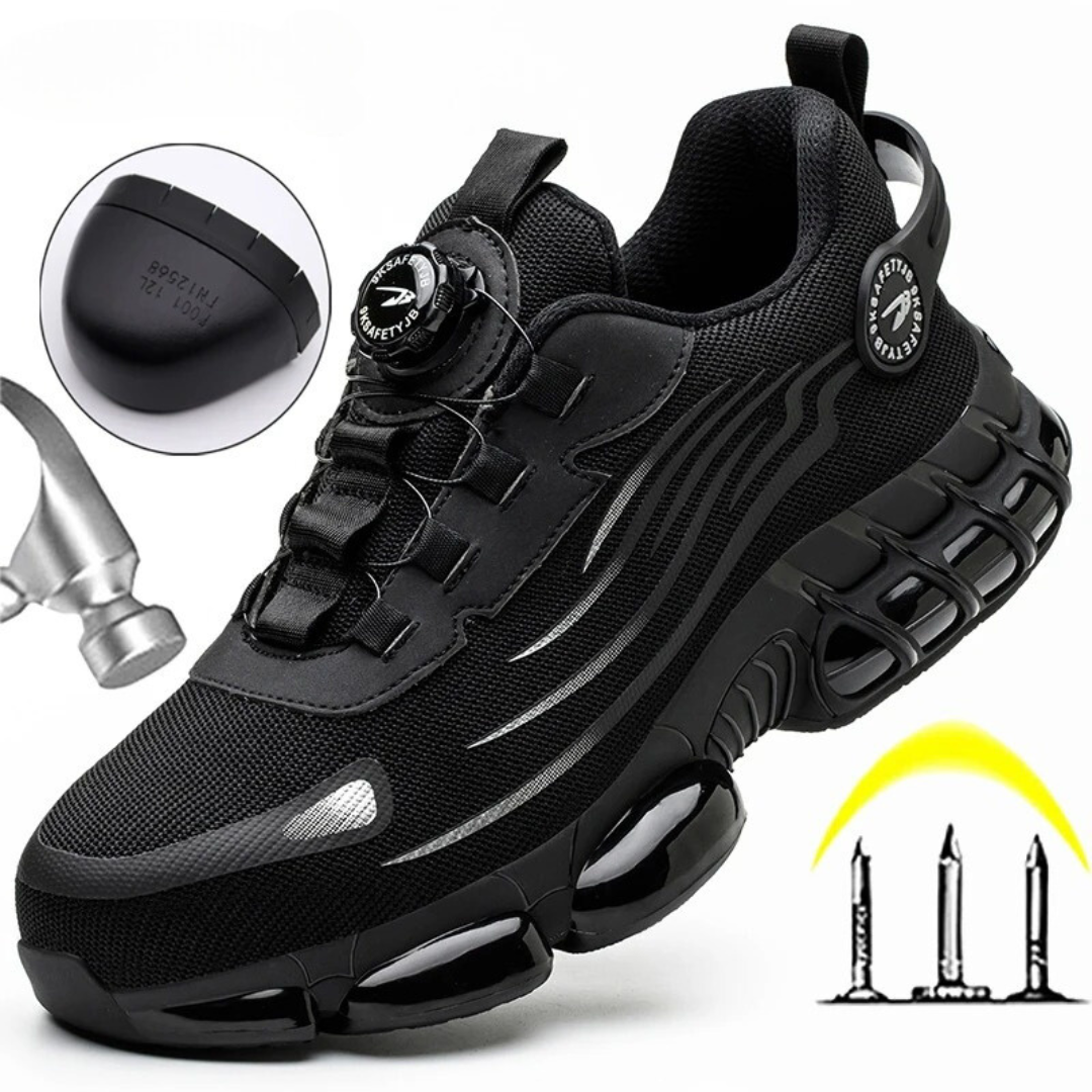 Unisex Protective Work Shoes with Steel Toe Cap — Lightweight Safety Footwear for Workplace Protection | Koossa